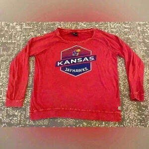 Kansas Jayhawks Colosseum Women’s Long Sleeve T-Shirt size Medium color Red